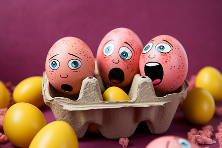 万圣节彩蛋庆祝万圣节的手绘彩蛋背景