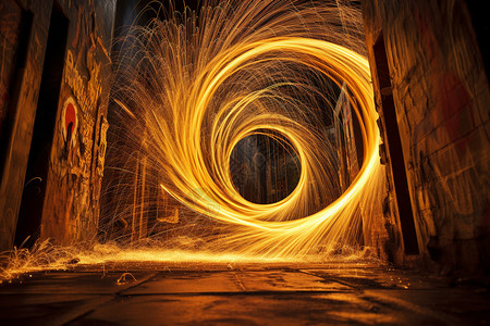 旋前圆肌创意艺术的火焰之旋设计图片