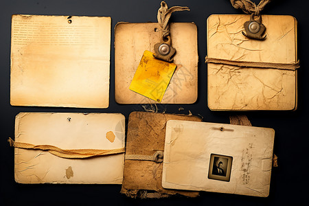 古董收藏的信纸纸张背景背景图片
