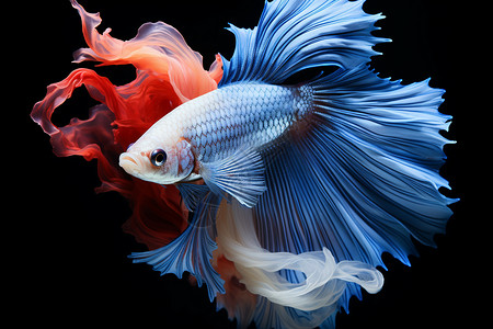 美丽的蓝尾鱼高清图片