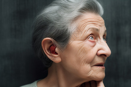 活力和智慧的女性老者图片