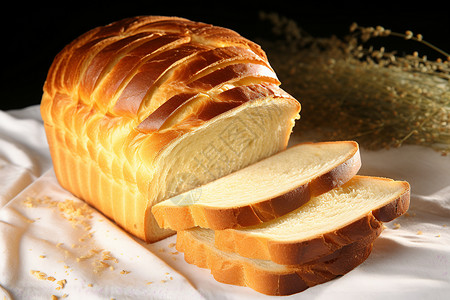 美味松软的面包图片