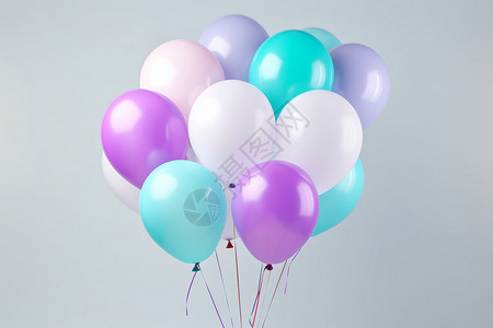 气球装饰背景图片