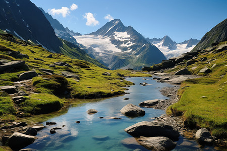 和平国家和平山谷背景