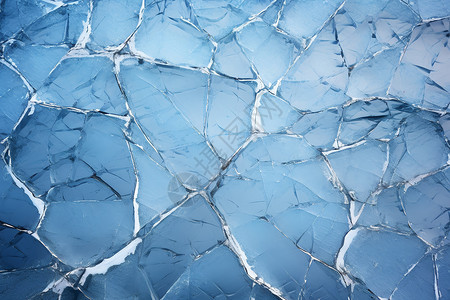碎玻璃裂纹裂缝美丽的水面冰晶背景