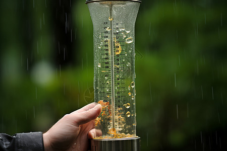 户外降雨量测试高清图片