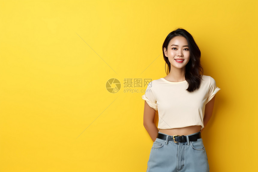 自信时尚的女性图片