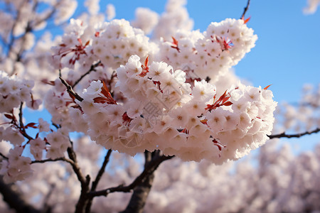 春天里的樱花树图片