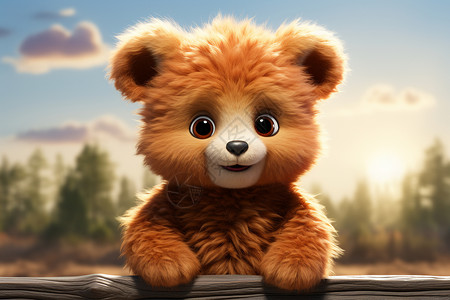 棕色的玩具熊背景图片