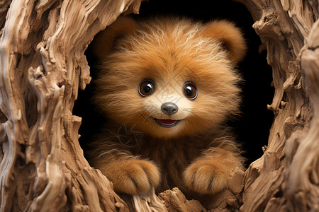 毛茸茸的玩具熊背景图片