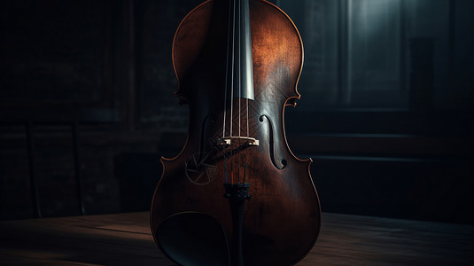 古典的木质大提琴特写背景图片