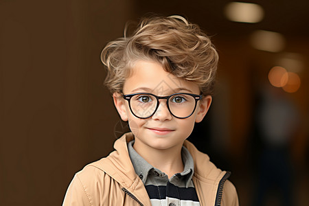 戴眼镜的小男孩聪明可爱的小男孩背景