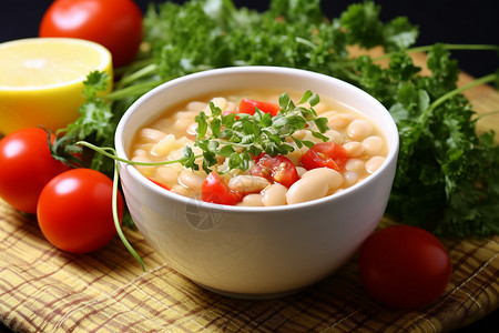 西红柿疙瘩汤美味的番茄疙瘩汤背景