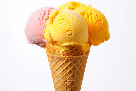 清凉夏日的冰淇淋图片