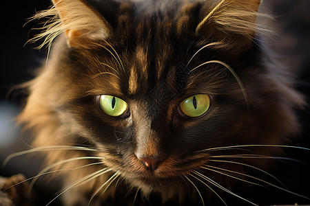翠绿瞳眸的猫咪图片