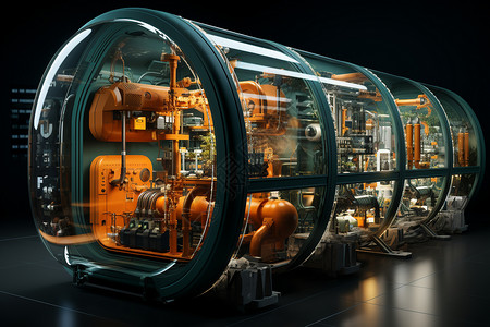 膨胀涡轮未来能源技术压缩空气储能设计图片
