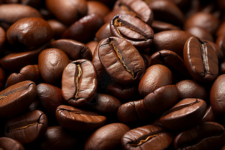 新烘焙咖啡豆背景图片