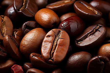 高品质咖啡豆背景图片