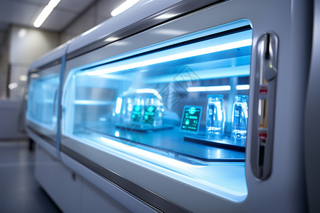 冰箱里面高科技材料制作的大型抗菌机器设计图片