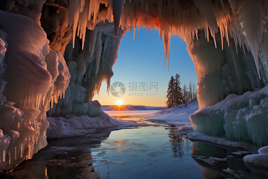 冬天的雪景图片