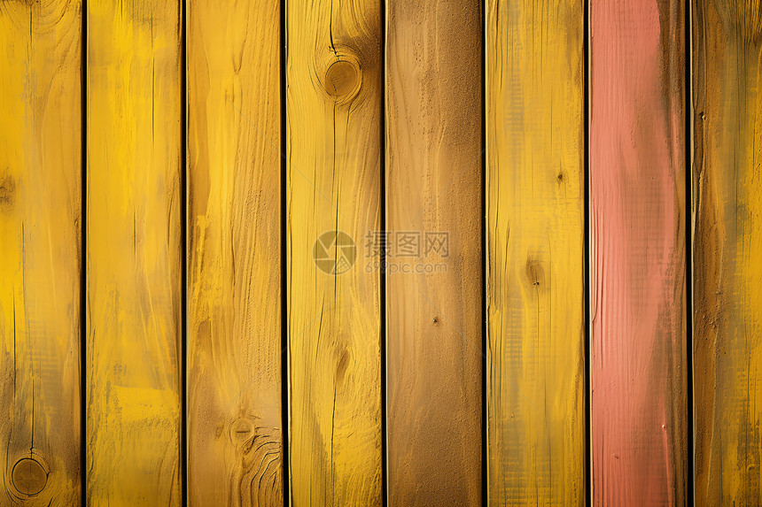 鲜艳的木质墙壁图片