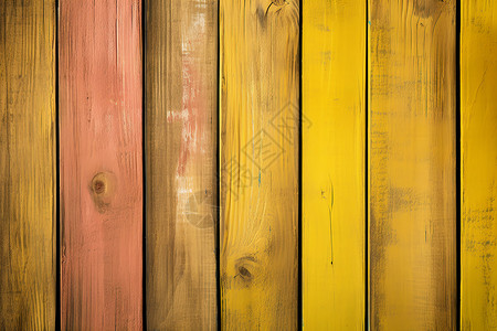 排列整齐的彩色木板图片