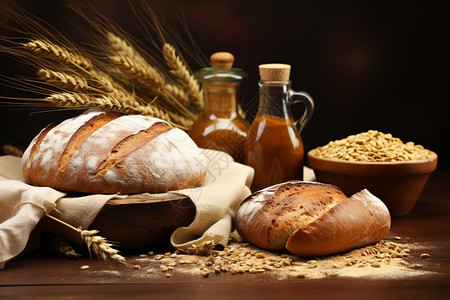 面包和麦穗图片