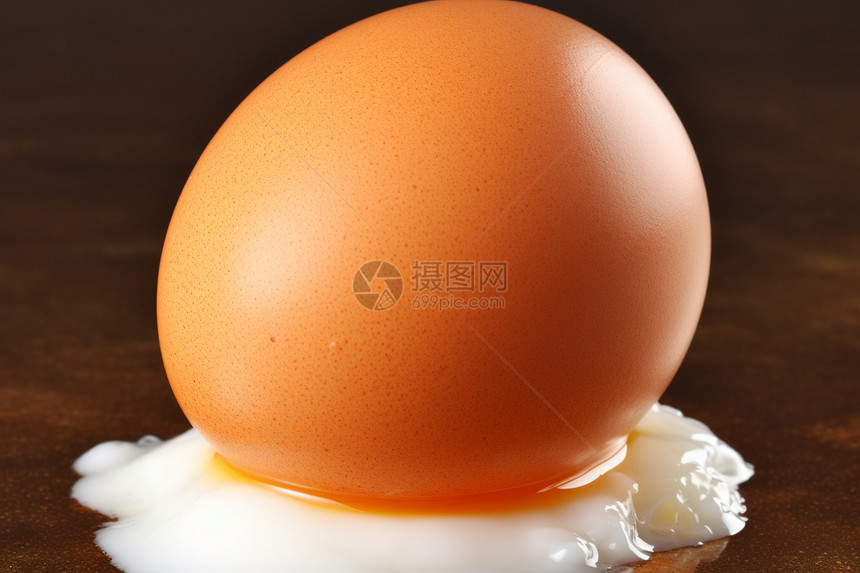蛋白凝固的鸡蛋图片