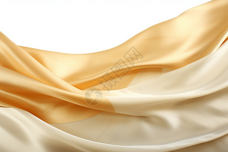 丝滑的黄色绸缎背景图片