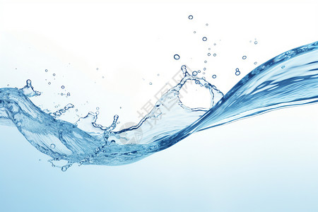 液体水滴清澈的水珠设计图片
