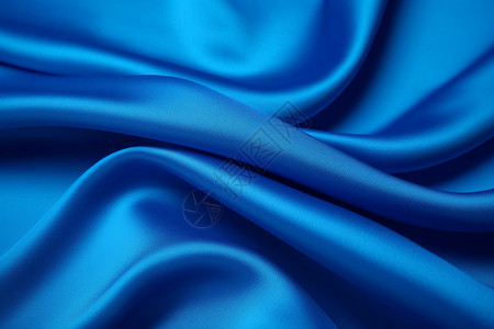 波纹质感蓝色丝绸质感背景背景