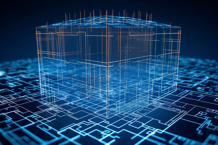 数字建造数字科技空间设计图片