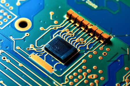 微观电路处理器背景图片
