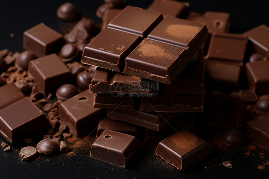 巧克力与坚果的美味诱惑图片