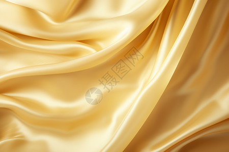 黄金质地柔软流动的丝绸 面料背景