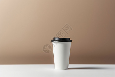 塑料盖子精致的咖啡杯背景