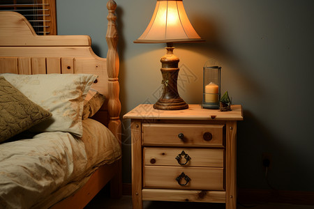 温馨卧室台灯图片