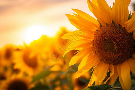 金色太阳花黄昏金色的太阳花背景