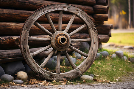 木质车轮图片