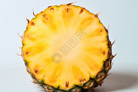 新鲜多汁的成熟菠萝高清图片
