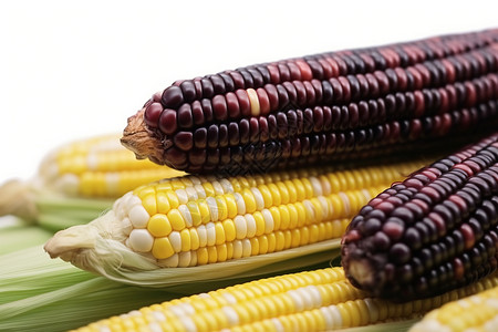 紫白色的新鲜玉米背景图片