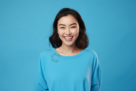 迷人微笑的亚洲女性图片
