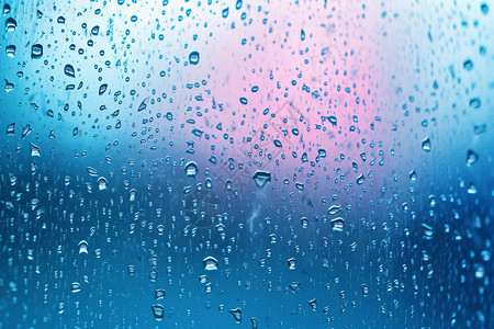 雨滴落玻璃窗上的水珠设计图片