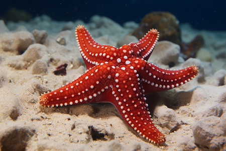 红海之星海底海星星高清图片