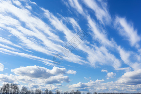 天空中的白云高清图片