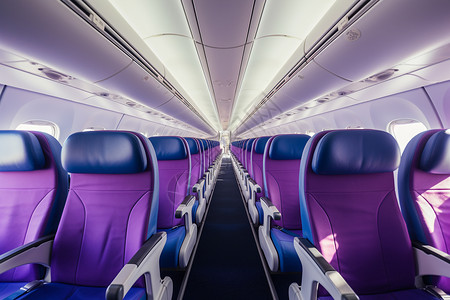 蓝紫色天空蓝紫色舱内座椅背景