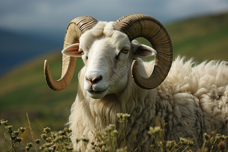 户外牧场的羊图片