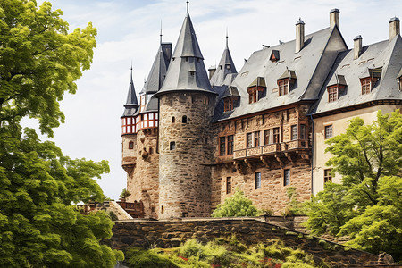城堡的童话风景图片