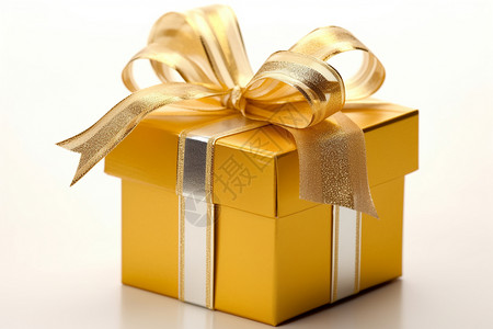 金色礼物盒子金色的礼盒背景