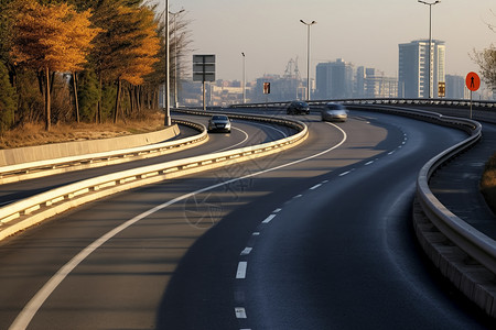 城市的高速公路背景图片